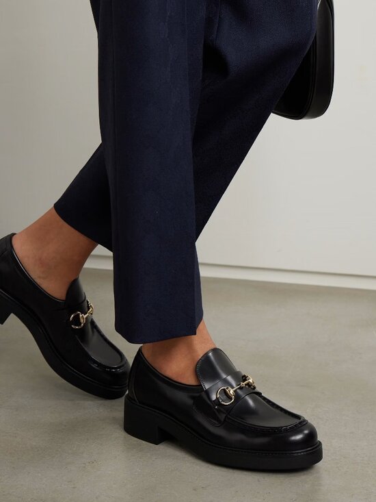 Gucci Other - NIB Gucci Horsebit Leather Loafers, Black 34.5 (4.5)